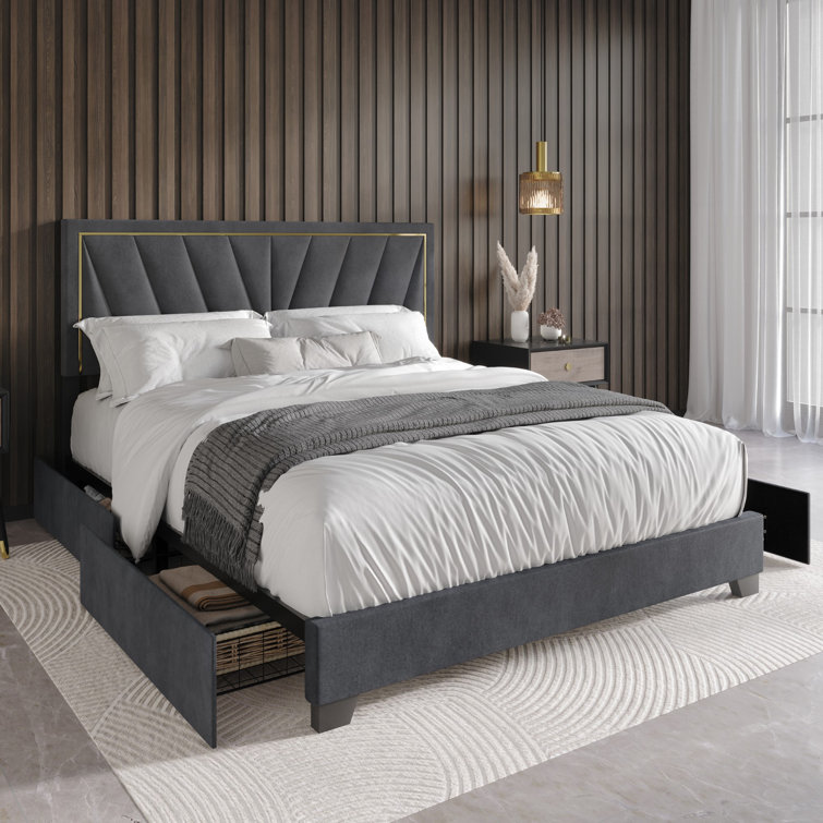 Ivy Bronx Jannean Upholstered Platform Storage Bed Reviews Wayfair